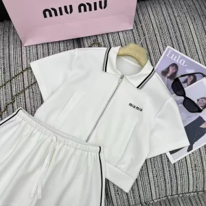 High Quality 1:1 Miu Miu Short-Sleeved Shirt