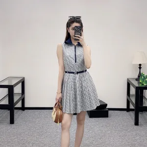 Designer Aaa Dior Jacquard Sleeveless