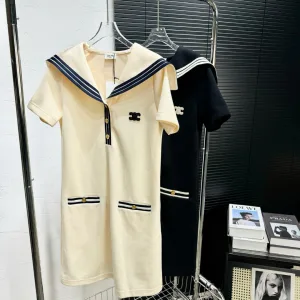 Designer Celine Gold Short-Sleeved Shirts
