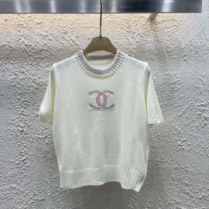 1:1 Chanel Jacquard Short Sleeves