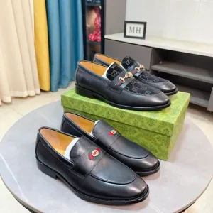 Aaa Designer Gucci Cowhide Leather Shoes