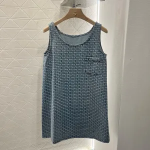 Designer Aaa Miu Miu Denim Vest