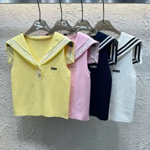 Luxury Miu Miu Gold Vest