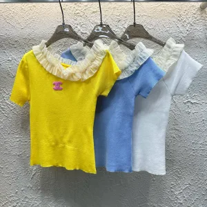 Designer Chanel Short-Sleeved Shirt