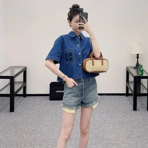 Aaa Loewe Cotton Shorts For Summer