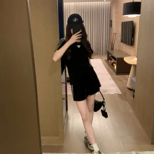 Aaa Prada Stone Short-Sleeved Shirts