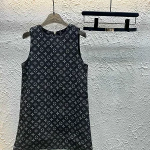 High Quality Louis Vuitton Denim Sleeveless