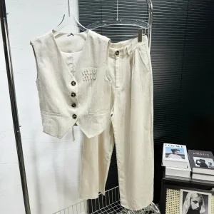 Aaa Miu Miu Linen Trousers