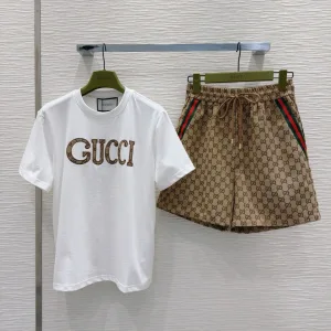 High Quality Gucci Jacquard Short-Sleeved Shirts