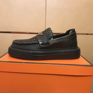 Luxury High Quality Prada Abs Leather Shoes