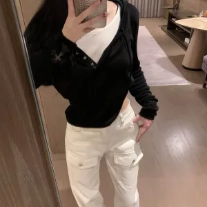Designer Chrome Hearts Leather Long Sleeves