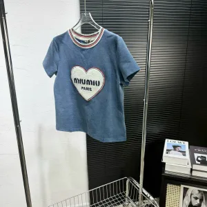 Designer Miu Miu Short-Sleeved Shirts