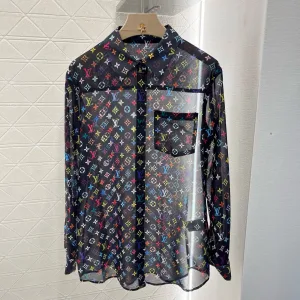 High Quality Louis Vuitton Chiffon Long Sleeves