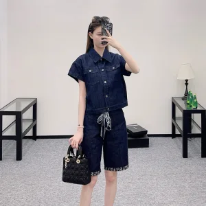 1:1 Dior Cotton Short-Sleeved Shirts