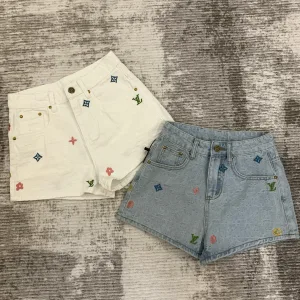 Luxury Louis Vuitton Denim Shorts