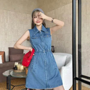 Luxury High Quality Miu Miu Denim Sleeveless