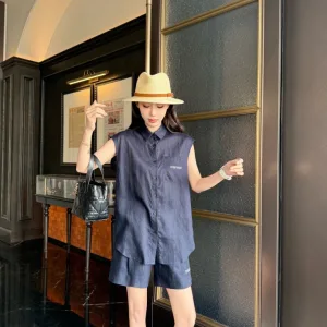 Luxury Aaa Miu Miu Linen Shorts