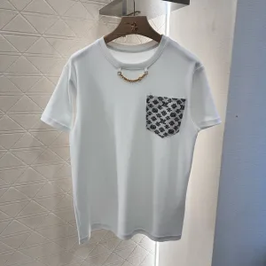 High Quality Louis Vuitton Jacquard Short-Sleeved T-Shirt