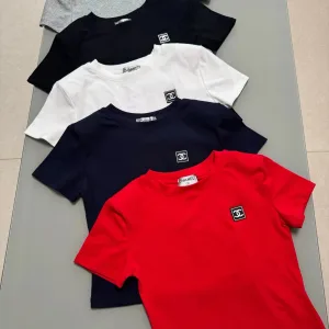 Designer High Quality Chanel Leather Short-Sleeved T-Shirt