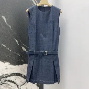 Designer Miu Miu Cotton Sleeveless