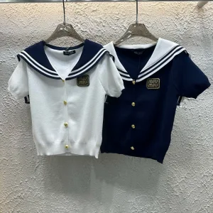 1:1 Miu Miu Gold Short Sleeves