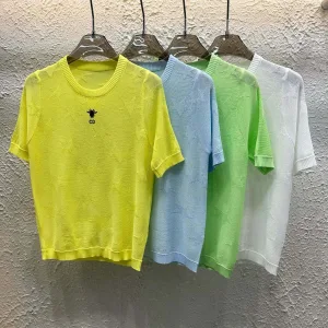 Luxury Dior Jacquard Short Sleeves