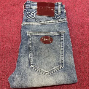 Luxury High Quality Gucci Denim Long Pants