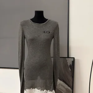 Aaa Miu Miu Lace Long-Sleeved T-Shirt
