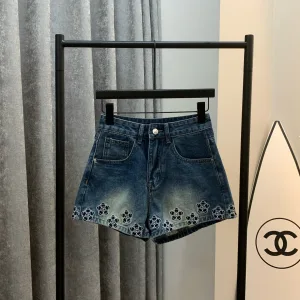 High Quality Designer Chanel Denim Shorts