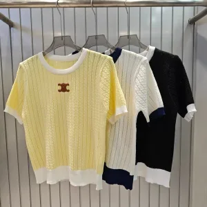Aaa High Quality Celine Leather Short Sleeves