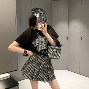 Luxury High Quality Dior Jacquard Short-Sleeved Shirts