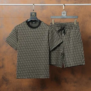 Luxury Designer Fendi Jacquard Shorts