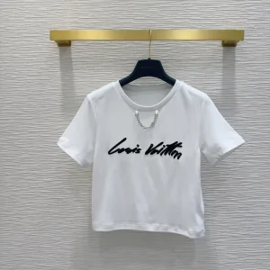 Luxury Designer Louis Vuitton Short-Sleeved T-Shirt