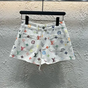 Luxury High Quality Louis Vuitton Denim Shorts