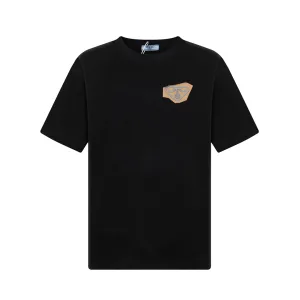 Luxury Prada Silicone Short-Sleeved T-Shirt For Spring