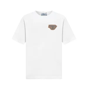 High Quality Luxury Prada Silicone Short-Sleeved T-Shirt For Spring