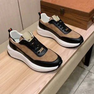 High Quality Luxury Gucci Cowhide Casual Shoes