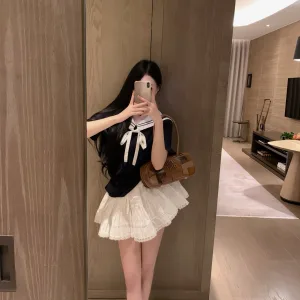 Aaa High Quality Miu Miu Lace Short-Sleeved Shirts