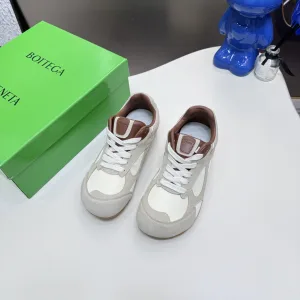 Designer Luxury Bottega Veneta Sneakers Red Sheepskin Suede Suitable For All Seasons Stylish And Simple Summer