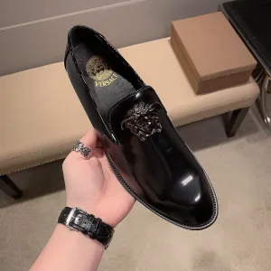 Luxury Versace Abs Leather Shoes