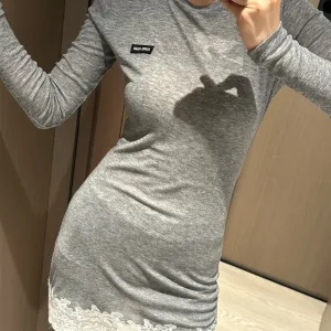 Designer High Quality Miu Miu Cotton Dress For Summer
