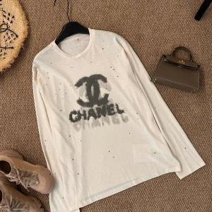 Aaa Luxury Chanel Stone Long-Sleeved T-Shirt