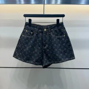 Luxury Louis Vuitton Denim Shorts