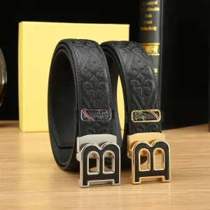 High Quality Designer Burberry Belt Genuine Leather Top-Grain Cowhide