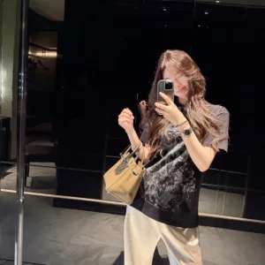 Luxury Designer Dior Acetate Short-Sleeved Shirt