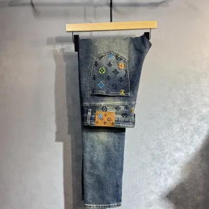 Aaa Louis Vuitton Cotton Jeans For Spring