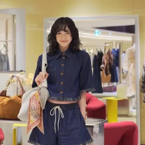 Designer 1:1 Loewe Denim Short-Sleeved Shirts For Summer