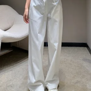 High Quality Luxury Miu Miu Cotton Trousers