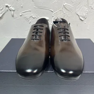 Luxury Prada Cowhide Leather Shoes For Autumn