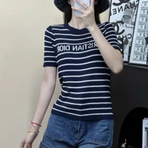 Luxury Dior Cotton Short-Sleeved Shirts